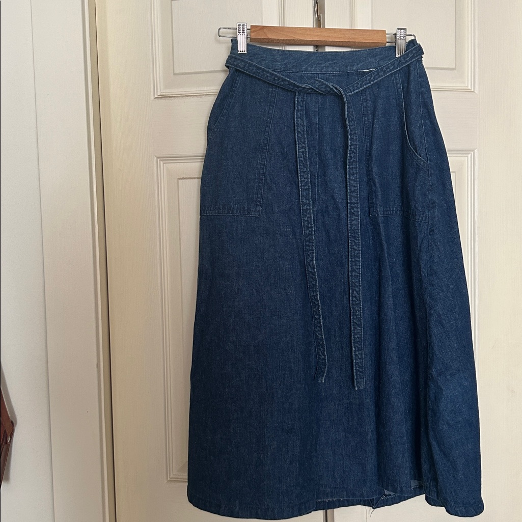 Wrangler Wraparound Blue Denim Skirt